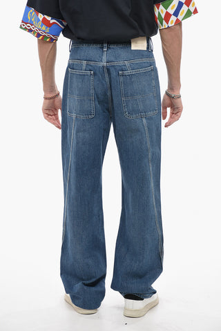 Cropped Fit Mid Washed Denims with Straight Leg 24cm