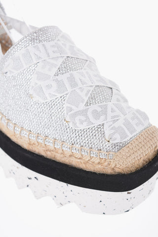Sandali In Lurex Con suola Espadrillas