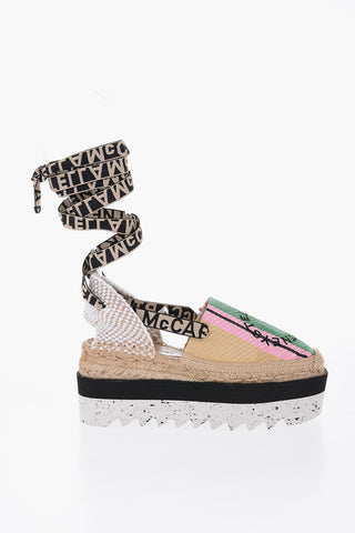 Raffia GAIA Sandals With Wedge 7 cm