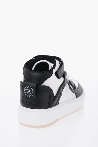 Vegan Leather S-WAVE High-Top Sneakers