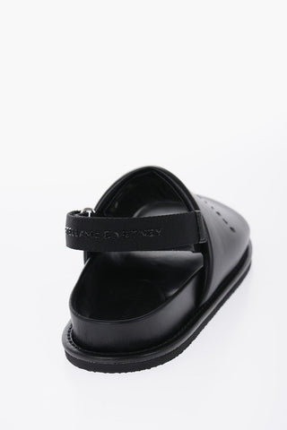 Vegan Leather Logoed Sandals
