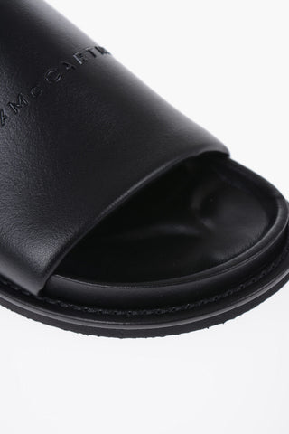 Vegan Leather Logoed Sandals