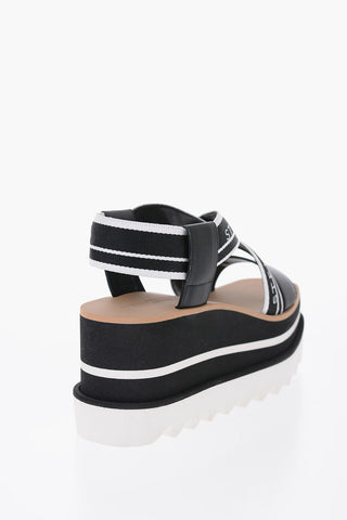 Logoed Sandals With Wedge 8 cm