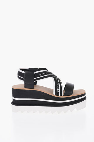 Logoed Sandals With Wedge 8 cm