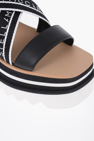 Logoed Sandals With Wedge 8 cm