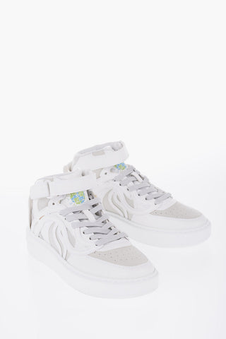 Vegan Leather S-WAVE High-Top Sneakers