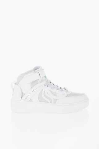 Vegan Leather S-WAVE High-Top Sneakers