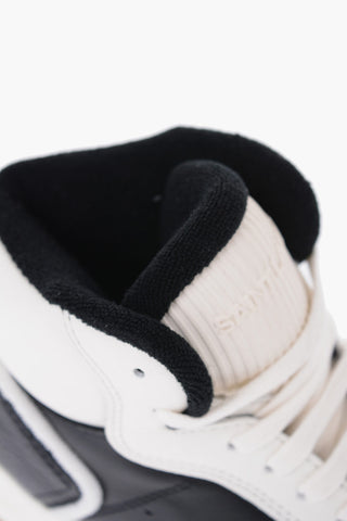 Leather High-Top Sneakers