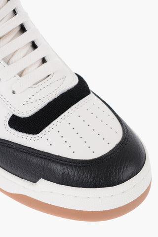 Leather High-Top Sneakers