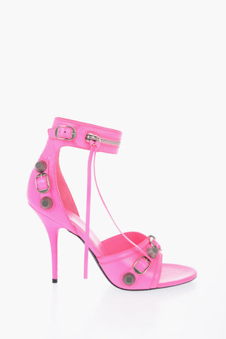 Leather CAGOLE Sandals With Buckle Details Heel 12 cm