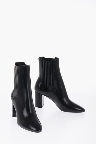 Leather Boots Heel 8 cm