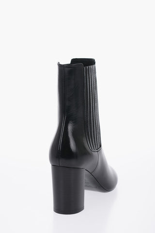 Leather Boots Heel 8 cm