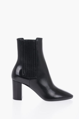 Leather Boots Heel 8 cm