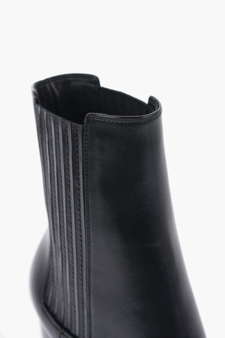 Leather Boots Heel 8 cm