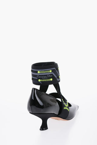 Hike Ankle Strap Patent Leather Pumps 5cm