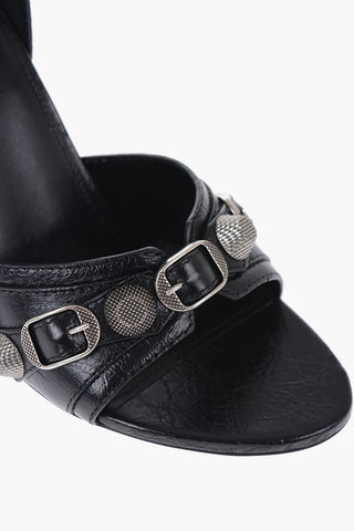 Leather CAGOLE Sandals With Buckle Details Heel 12 cm