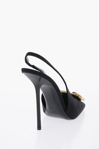 Sligback Sandal With Jewel Buckle Heel 11 cm