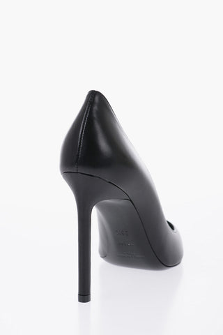 Pumps In Pelle A Punta Stretta Tacco 10 cm