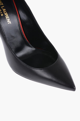 Pumps In Pelle A Punta Stretta Tacco 10 cm