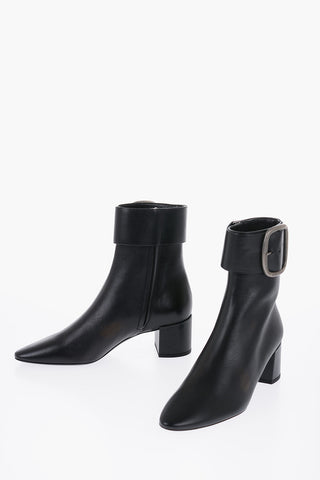 5cm Leather Ankle Boots