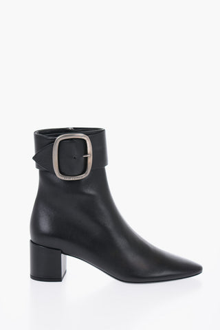 5cm Leather Ankle Boots