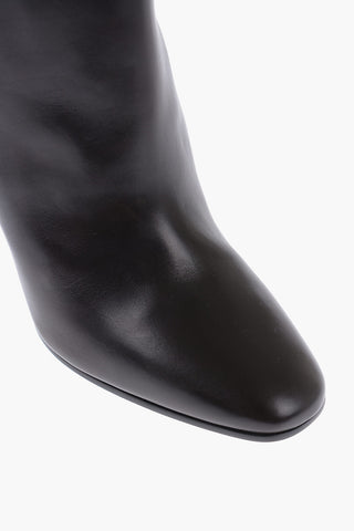 Leather Knee-High Boots Heel 8 cm