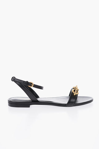 Sandali In Pelle QUEEN Con Dettaglio Catena