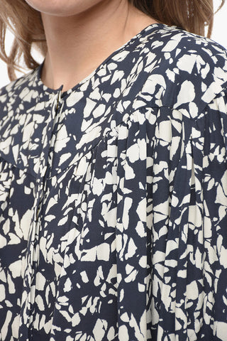 Silk Oversized BRUNILLE Blouse with Draping