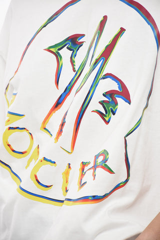 Crew Neck Oversized T-Shirt with Printed Logo