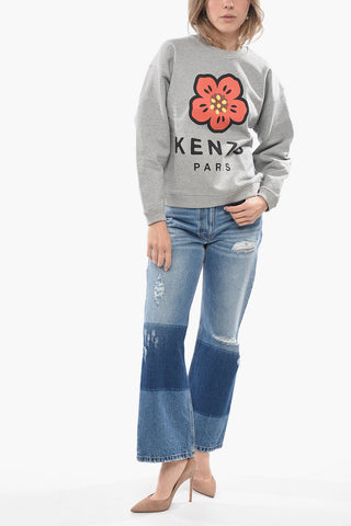 Fleece Cotton POPPY Crew Neck Sweatshirt