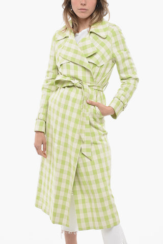 Unlined CAROLA Trench with Check Pattern