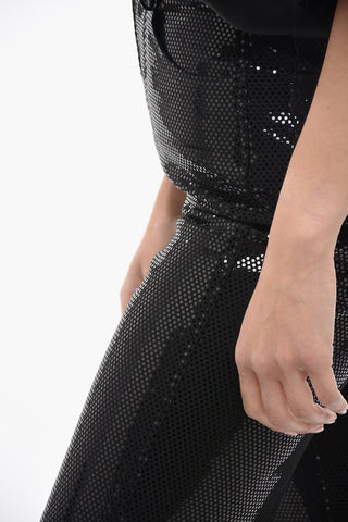 Pantaloni Straight Fit FOIL in Paillettes