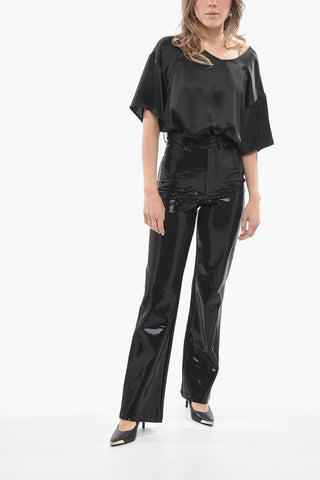 Pantaloni Straight Fit FOIL in Paillettes