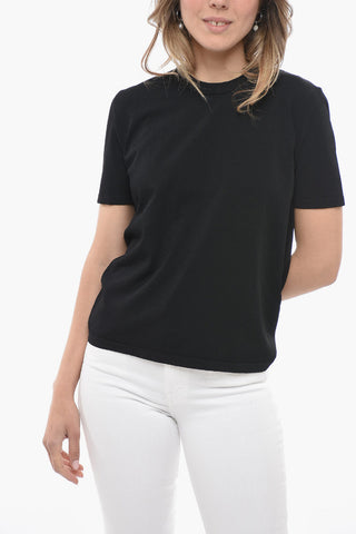 T-shirt Girocollo a Tinta Unita