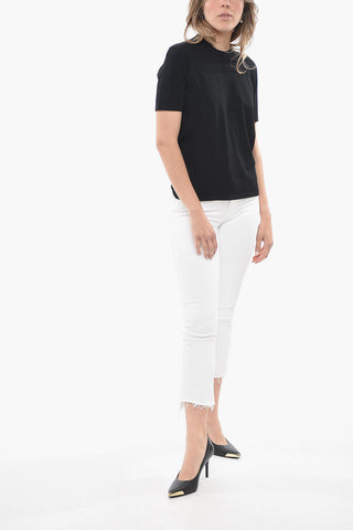 T-shirt Girocollo a Tinta Unita
