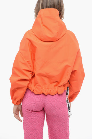 Cropped Windbreakers Jacket with Maxi Zip