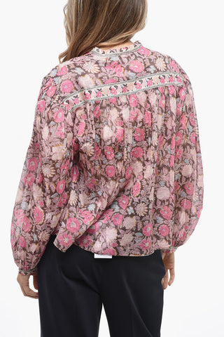 ETOILE Floral SALIKA Shirt with Baloon Sleeves