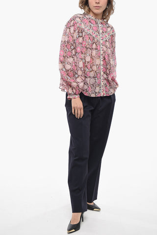ETOILE Floral SALIKA Shirt with Baloon Sleeves