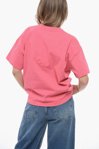 Crew Neck BANDANA Cotton T-Shirt