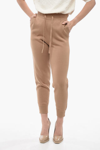 Cashmere Blend Sweatpants with Cuffs
