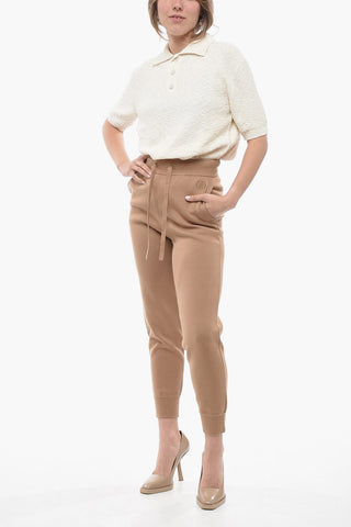 Cashmere Blend Sweatpants with Cuffs