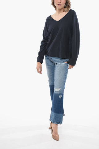 360CASHMERE Maglia PERRINE in Cotone e Cashmere con Scollo a V