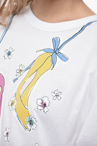 BOUTIQUE Crew Neck HEELS Cotton T-Shirt