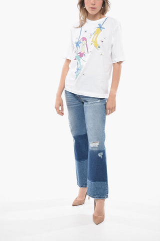 BOUTIQUE Crew Neck HEELS Cotton T-Shirt