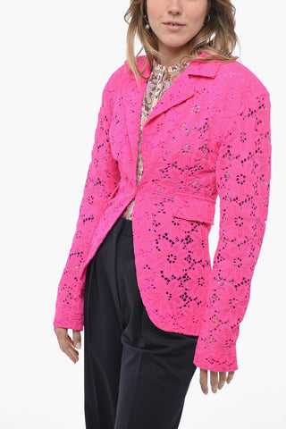 Flap Pockets Macrame' Laces Blazer