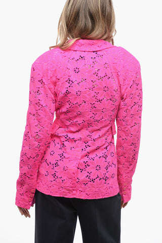 Flap Pockets Macrame' Laces Blazer