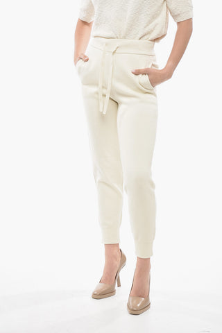 Cashmere Blend Sweatpants with Cuffs