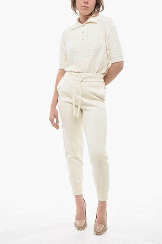 Cashmere Blend Sweatpants with Cuffs