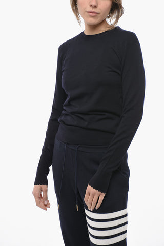 Crew Neck Extrafine Wool Sweater