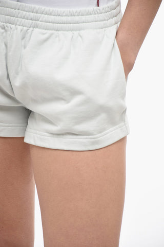 Brushed Cotton Shorts with Elastic Waistband